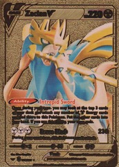 CUSTOM PLASTIC CARD: Zacian V 138/202